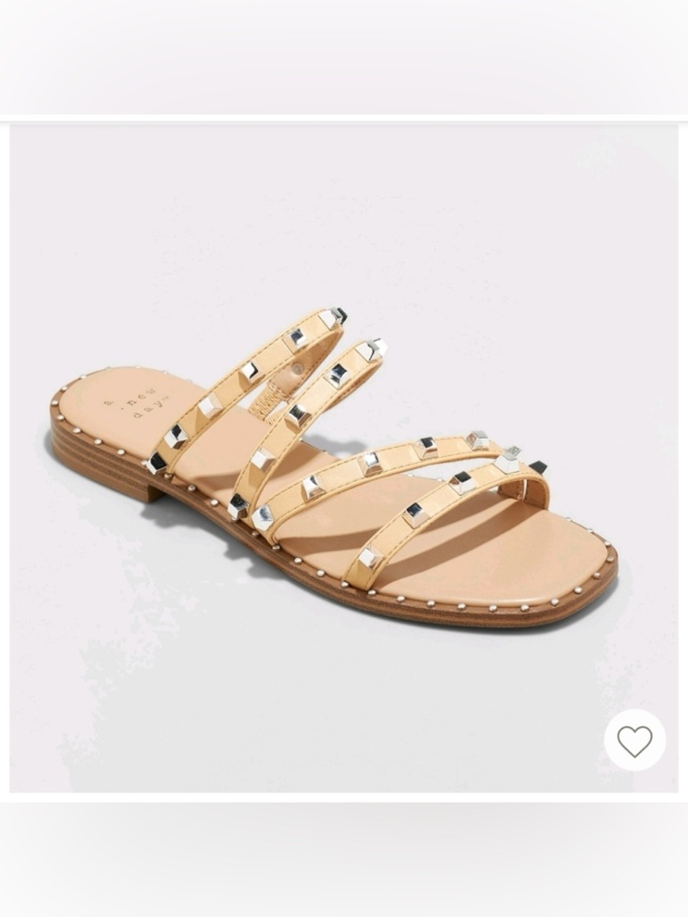 Gently worn studded sandals